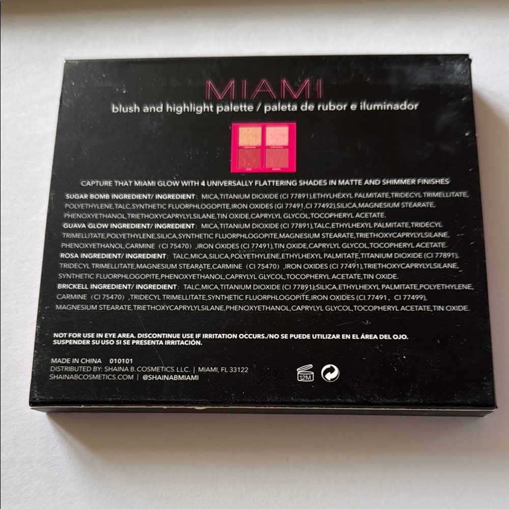 Shaina B.
MIAMI MINI PALETTE - BLUSH AND HIGHLIGHT - Picture 2 of 5